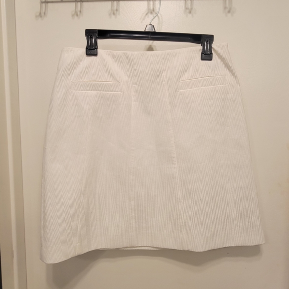 NWT Brooks Brothers Cream Textured Skirt - Picture 2 of 4